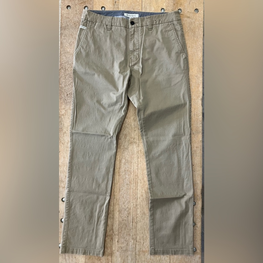 RIPCURL Khaki Pants Mens Stretch 31 Surf Golf Casual Dress Slack Tan Cream